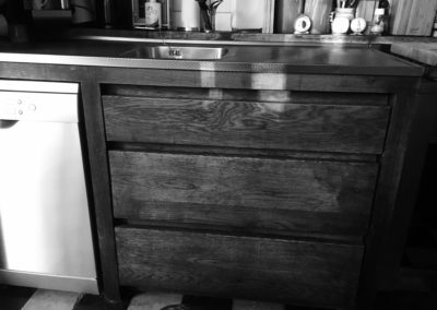 rustieke eiken keukenkast