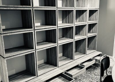 tijger bamboe boekenkast